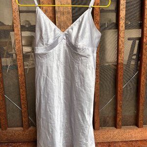 vintage silver slip Morgan Taylor Intimates
